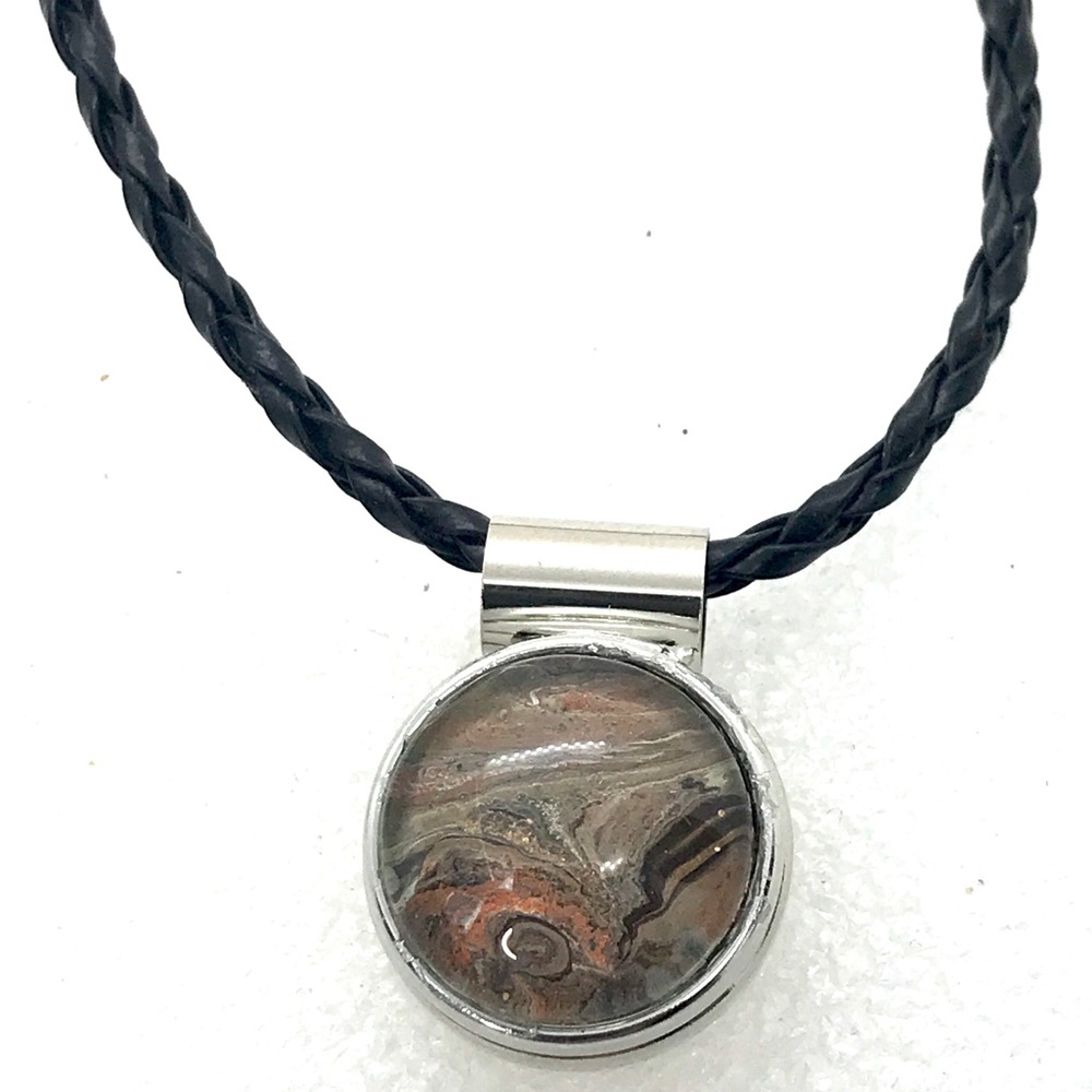 Necklace with handmade 20mm Snap Jewelry SN20 pendant